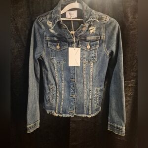 KanCan Blue Jean Jacket for Women